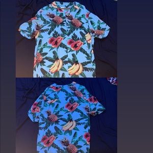 tropical button down shirt